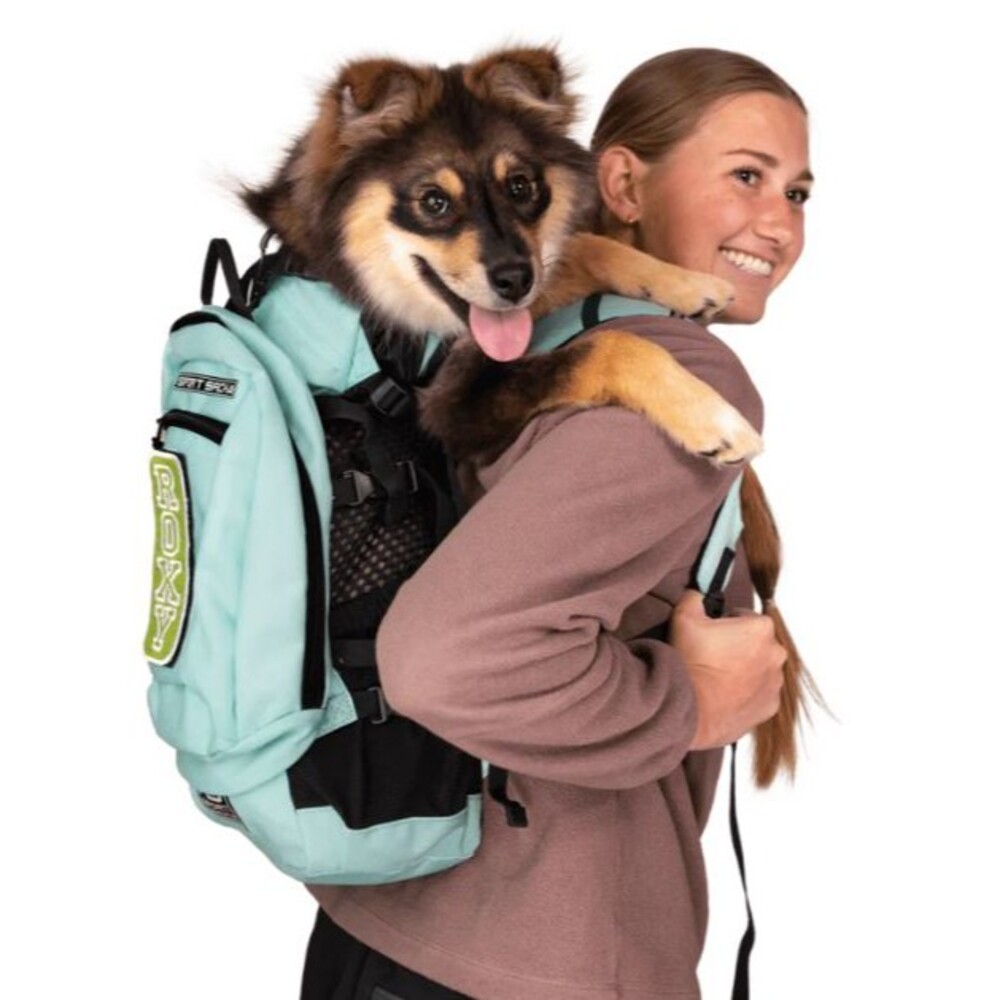 K9 Sport Pack Plus 2 Med | Dog Carrier w/ Removable Storage Backpack Summer Mint